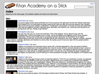 Khan Academy on a Stick Screenshot